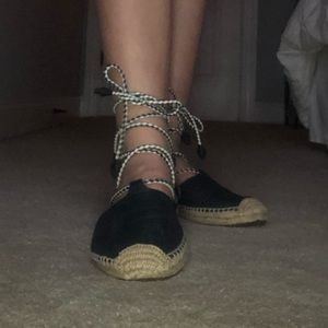 Tory Burch Lace Up Flat